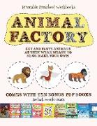 Printable Preschool Workbooks (Animal Factory - Cut and Paste): This book comes with a collection of downloadable PDF books that will help your child