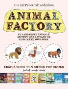 Cut and Paste Craft Worksheets (Animal Factory - Cut and Paste): This book comes with a collection of downloadable PDF books that will help your child