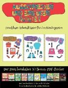 Druckbare Arbeitsblätter für den Kindergarten: Ausschneiden und Einfügen - Roboter