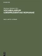 Vocabularium iurisprudentiae Romanae, Fasc 3, amitto - ceterum