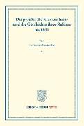 Die preußische Klassensteuer und die Geschichte ihrer Reform bis 1851