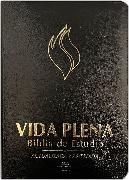 Rvr 1960 Vida Plena Biblia de Estudio - Cuero Negro / Fire Bible Black Bonded L Eather