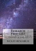 Research Prep. GRE: The Verbal Reasoning Measure, The Analytical Writing Measure