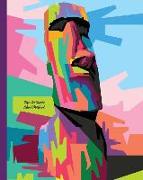 Pop Art Easter Island Notebook