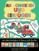 Bücher für 2-Jährige (Ausschneiden und Einfügen - Rennwagen): Ausschneiden und Einfügen - Rennwagen