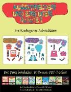 Vor-Kindergarten-Arbeitsblätter: Ausschneiden und Einfügen - Roboter