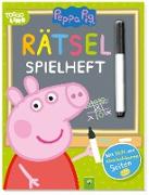 Peppa Pig Rätsel-Spielheft. Rätselbuch mit Stift und abwischbaren Seiten