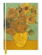 FLAME TREE Notizbuch Kunst, Sunflowers Vincent Van Gogh