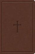 KJV Study Bible, Personal Size, Brown Cross Leathertouch
