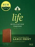 NLT Life Application Study Bible, Third Edition, Large Print (Red Letter, Genuine Leather, Brown)