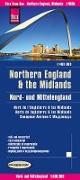 Reise Know-How Landkarte Nord- und Mittelengland / Northern England & the Midlands (1:400.000)
