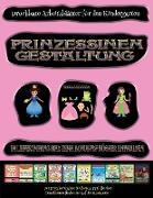 Druckbare Arbeitsblätter für den Kindergarten: Prinzessinen-Gestaltung - Ausschneiden und Einfügen