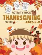 Thanksgiving Activity Book for Kids Ages 4-8