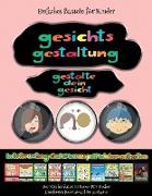 Einfaches Basteln für Kinder: Gesichts-Gestaltung - Ausschneiden und Einfügen