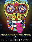 Mexikanische Totenmaske: Ein Malbuch für Erwachsene