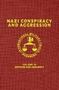 Nazi Conspiracy And Aggression: Volume IX -- Opinion and Judgment -- (The Red Series)