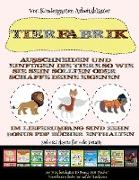 Vor-Kindergarten Arbeitsblätter: Tierfabrik - Ausschneiden und Einfügen