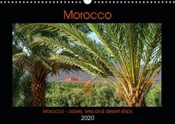 Morocco - oases, sea and desert ships (Wall Calendar 2020 DIN A3 Landscape)