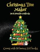 Pre K Printable Workbooks (Christmas Tree Maker)
