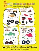 Kunst und Kunsthandwerk für Kinder mit Papier: Schneiden und Kleben - Monster Trucks