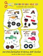 Kunstideen für Kinder im Vorschulalter: Schneiden und Kleben - Monster Trucks