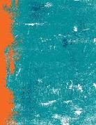 Aqua Orange and Blue: (8.5 X 11 Lined) Blank Grunge Team Color Notebook College Ruled