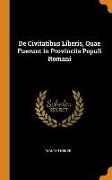de Civitatibus Liberis, Quae Fuerunt in Provinciis Populi Romani
