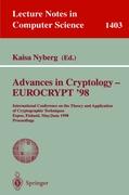 Advances in Cryptology ¿ EUROCRYPT '98
