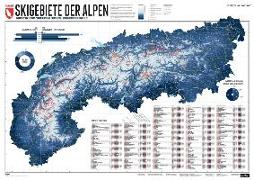 268 Skigebiete der Alpen 1 : 1 200 000