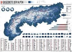 609 Skigebiete der Alpen 1 : 800.000