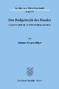 Das Budgetrecht des Bundes