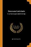 Stemmata Latinitatis: Or, an Etymological Latin Dictionary