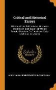 Critical and Historical Essays: William Pitt, Earl of Chatham. Sir James Mackintosh. Lord Bacon. Sir William Temple. Gladstone on Church and State. Lo