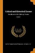 Critical and Historical Essays: Contributed to the Edinburgh Review, Volume 1