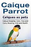 Caique parrot. Caiques as pets. Caique Keeping, Care, Pros and Cons, Housing, Diet and Health