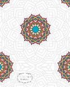 Dot Grid Paper Notebook: Mandalas on White: 7.5 x 9.5 Dot Grid Journal, 170 Pages