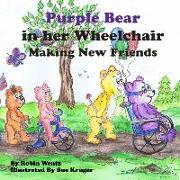 Purple Bear in her Wheelchair Making New Friends