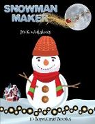 Pre K Worksheets (Snowman Maker): Make your own snowman by cutting and pasting the contents of this book. This book is designed to improve hand-eye co