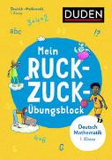 Mein Ruckzuck-Übungsblock Deutsch/Mathe 1. Klasse