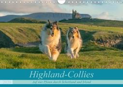Highland-Collies - Auf vier Pfoten durch Schottland und Irland (Wandkalender 2020 DIN A4 quer)