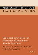 Bibliographischer Index zum Römischen Staatsrecht von Theodor Mommsen