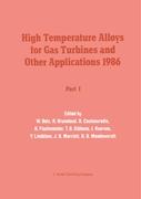 High Temperature Alloys for Gas Turbines and Other Applications 1986