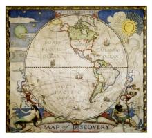 Map of Discovery, Western Hemisphere Flat