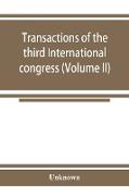 Transactions of the third International congress for the history of religions (Volume II)