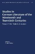 Studies in German Literature of the Nineteenth and Twentieth Centuries