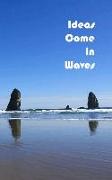 Ideas Come in Waves: Journal/diary/notebook 150 page paperback lined Watercolor series