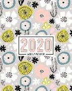 2020 Weekly Planner: January 1, 2020 to December 31, 2020: Weekly & Monthly View Planner, Organizer & Diary: Yellow & Black Flowers 782-5