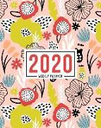 2020 Weekly Planner: January 1, 2020 to December 31, 2020: Weekly & Monthly View Planner, Organizer & Diary: Modern Florals on Light Pink 7