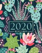 2020 Weekly Planner: January 1, 2020 to December 31, 2020: Weekly & Monthly View Planner, Organizer & Diary: Teal Green & Pink Succulents 7