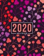 2020 Weekly Planner: January 1, 2020 to December 31, 2020: Weekly & Monthly View Planner, Organizer & Diary: Purple & Red Berries 809-9